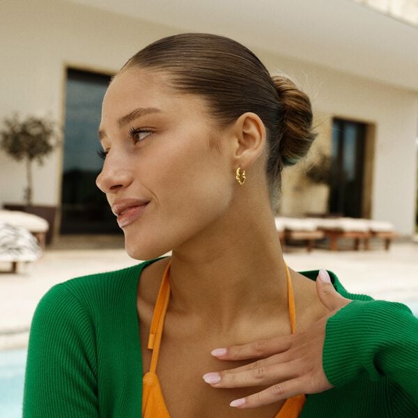 Small Shiny Sparkly Hoops