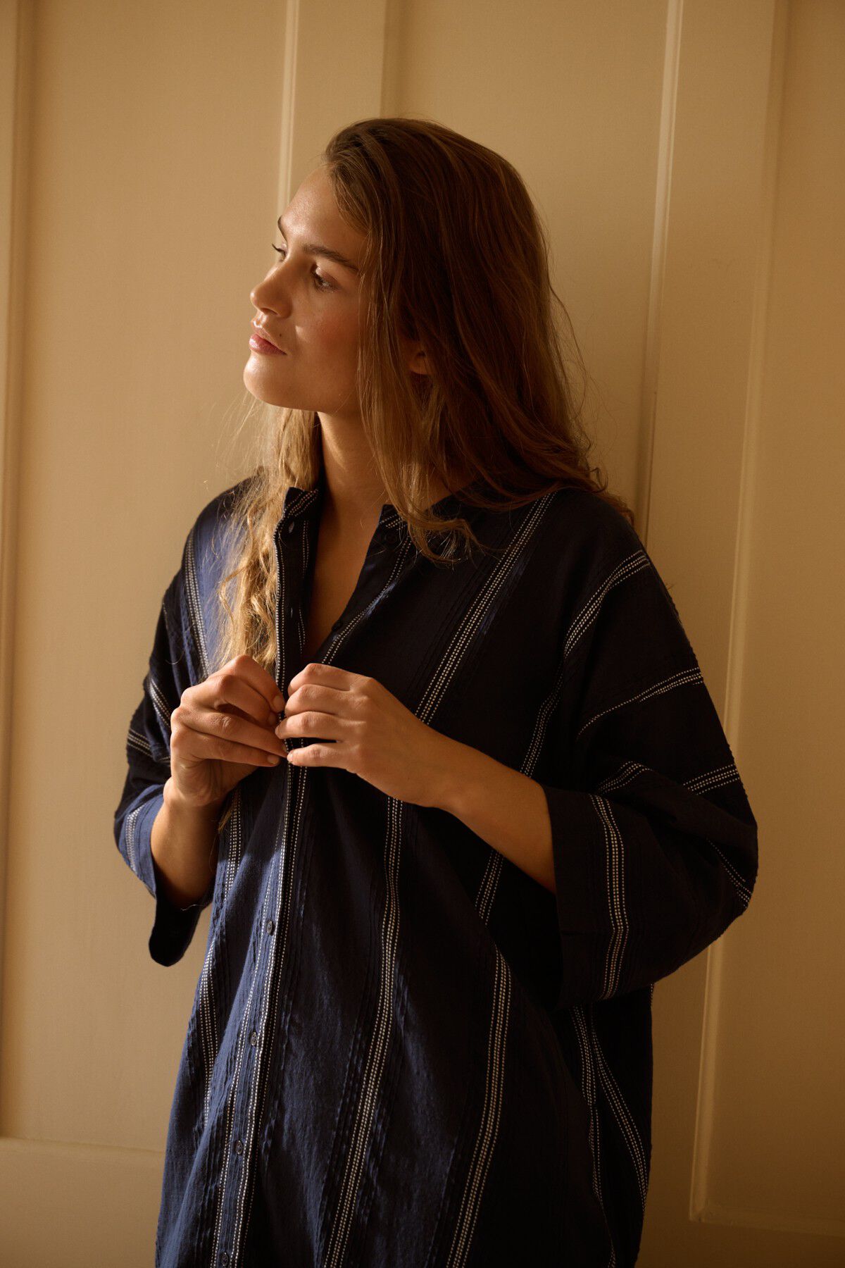 lively shirtdress stripe