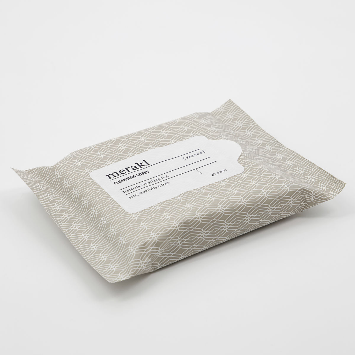 Cleansing wipes, Aloe vera, Brun/hvit