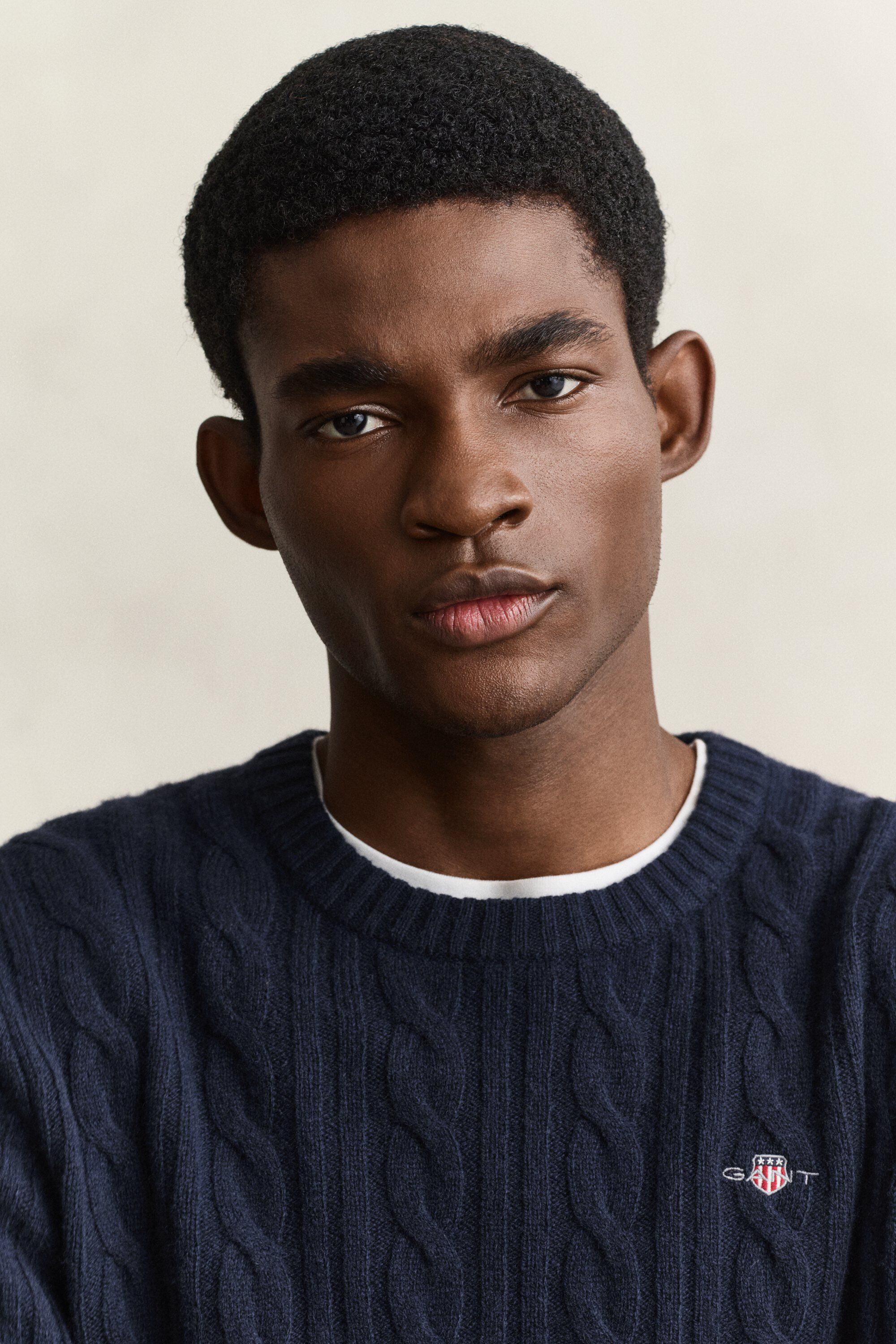 LAMBSWOOL CABLE C-NECK