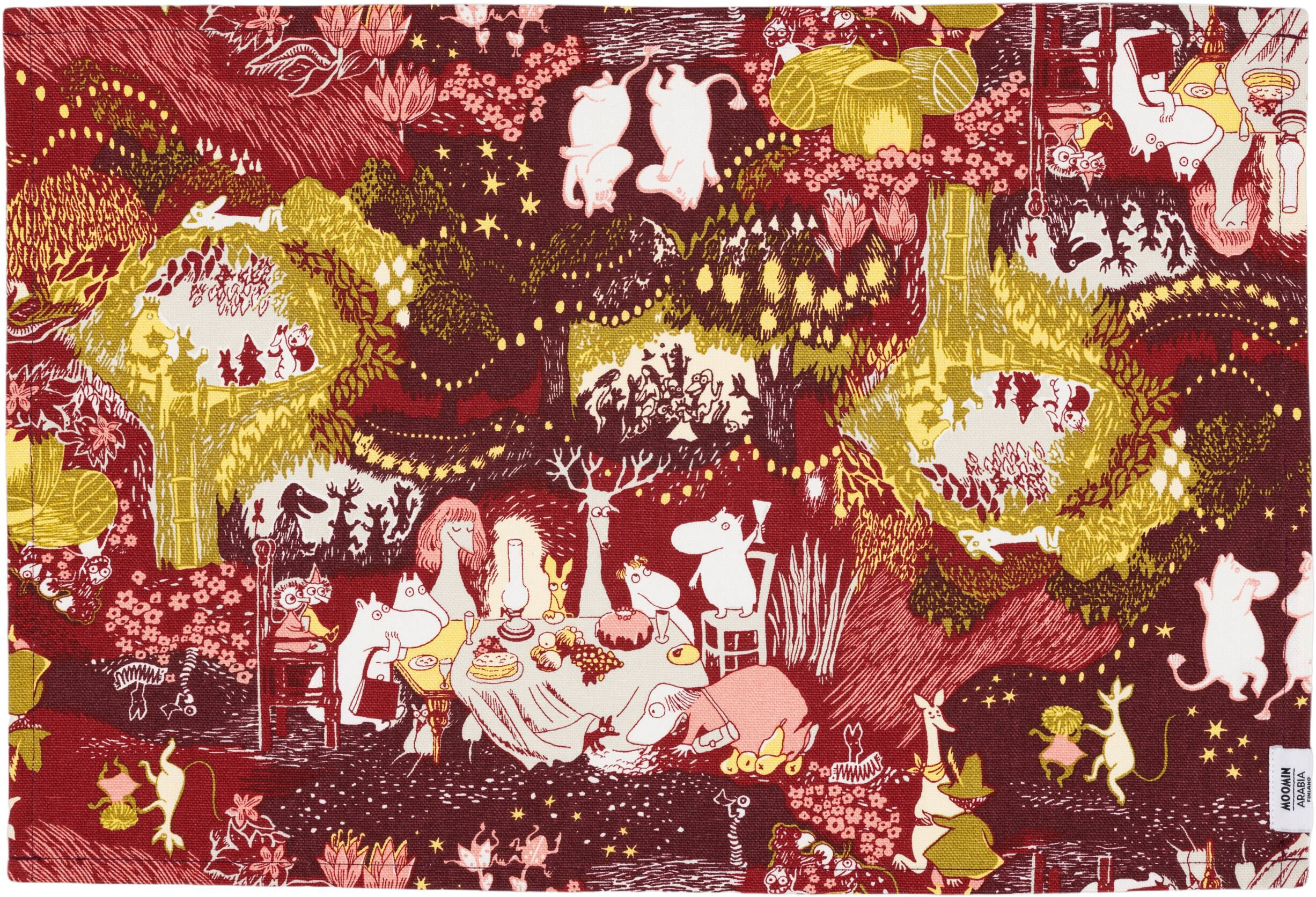 Moomin Arabia 31x46cm d&aelig;kkeserviet Festlige &Oslash;jeblikke
