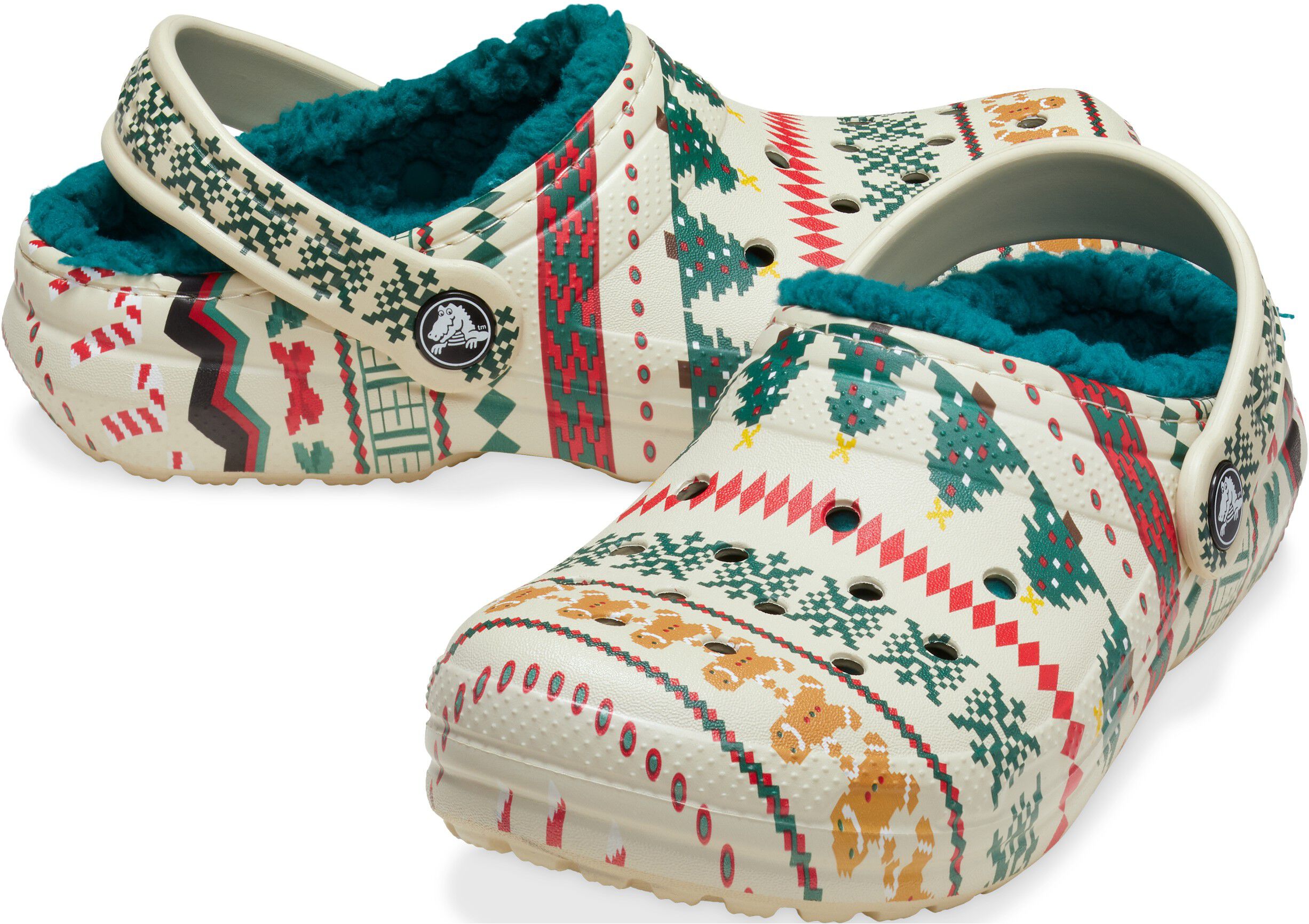 Classic Lined Fair Isle Clog K Bone/Mlti