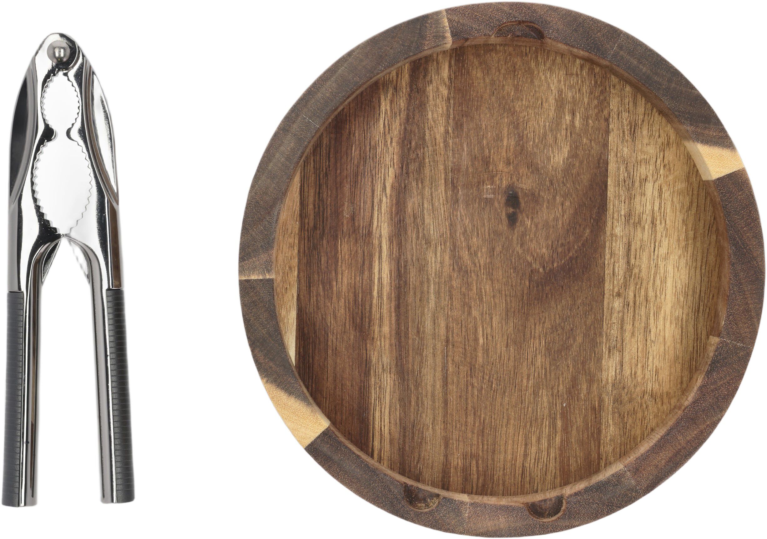 N&oslash;tteknekkersett Rund Akasietre