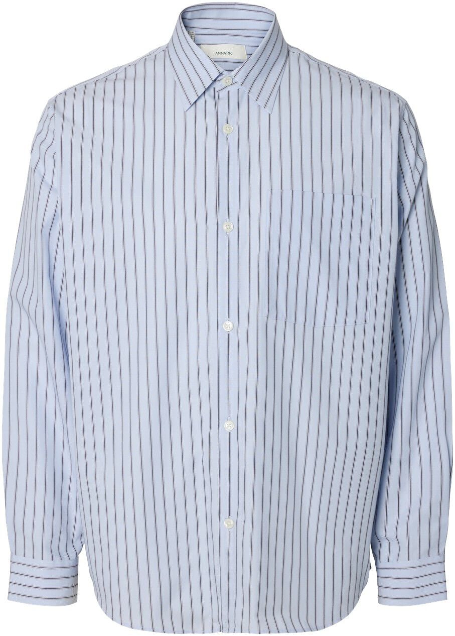 Anraslund Striped Poplin Ls Shirt