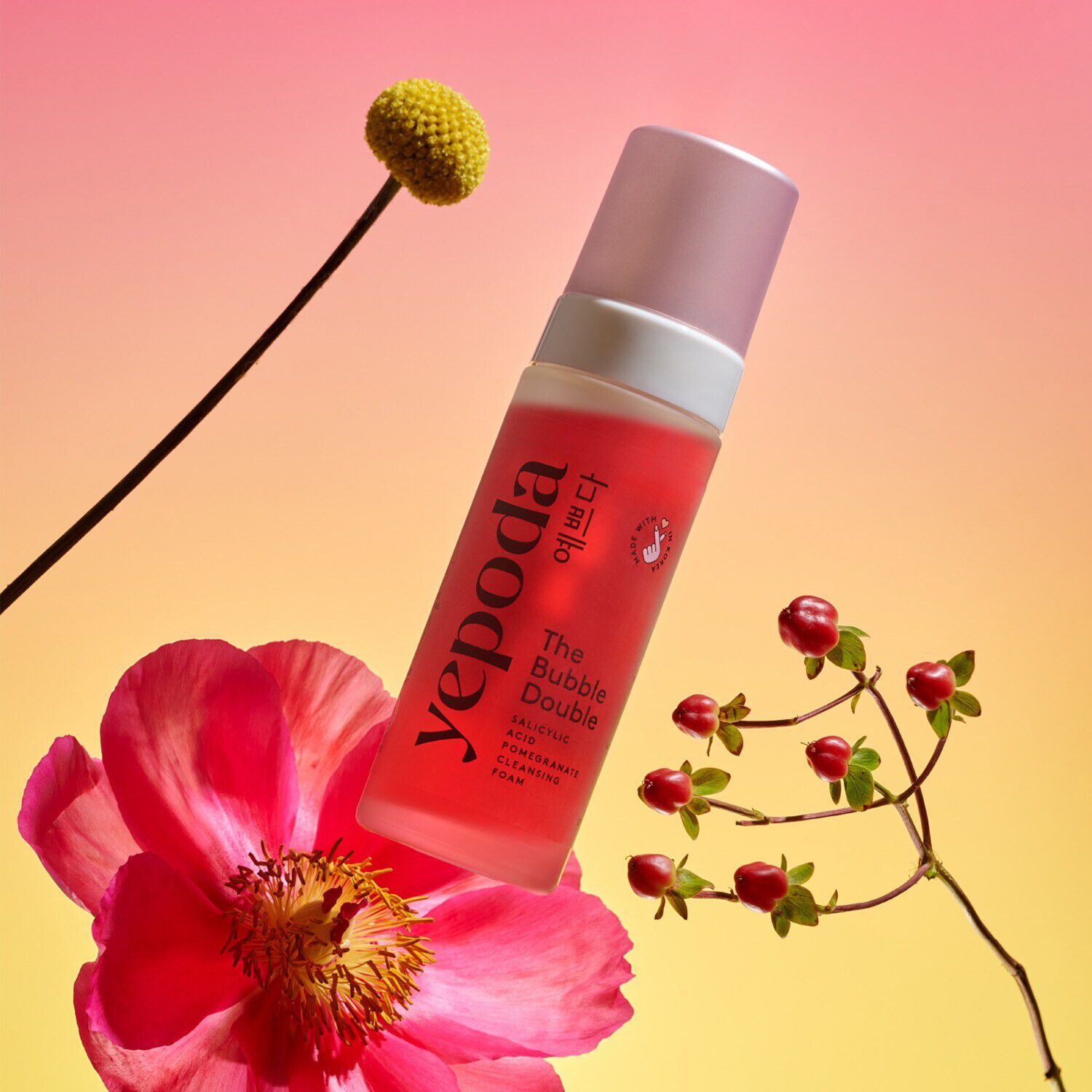 The Bubble Double - Renseskum med salicylsyre og granat&aelig;ble