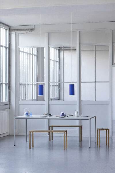 Tube Pendant, Deep Blue, Small