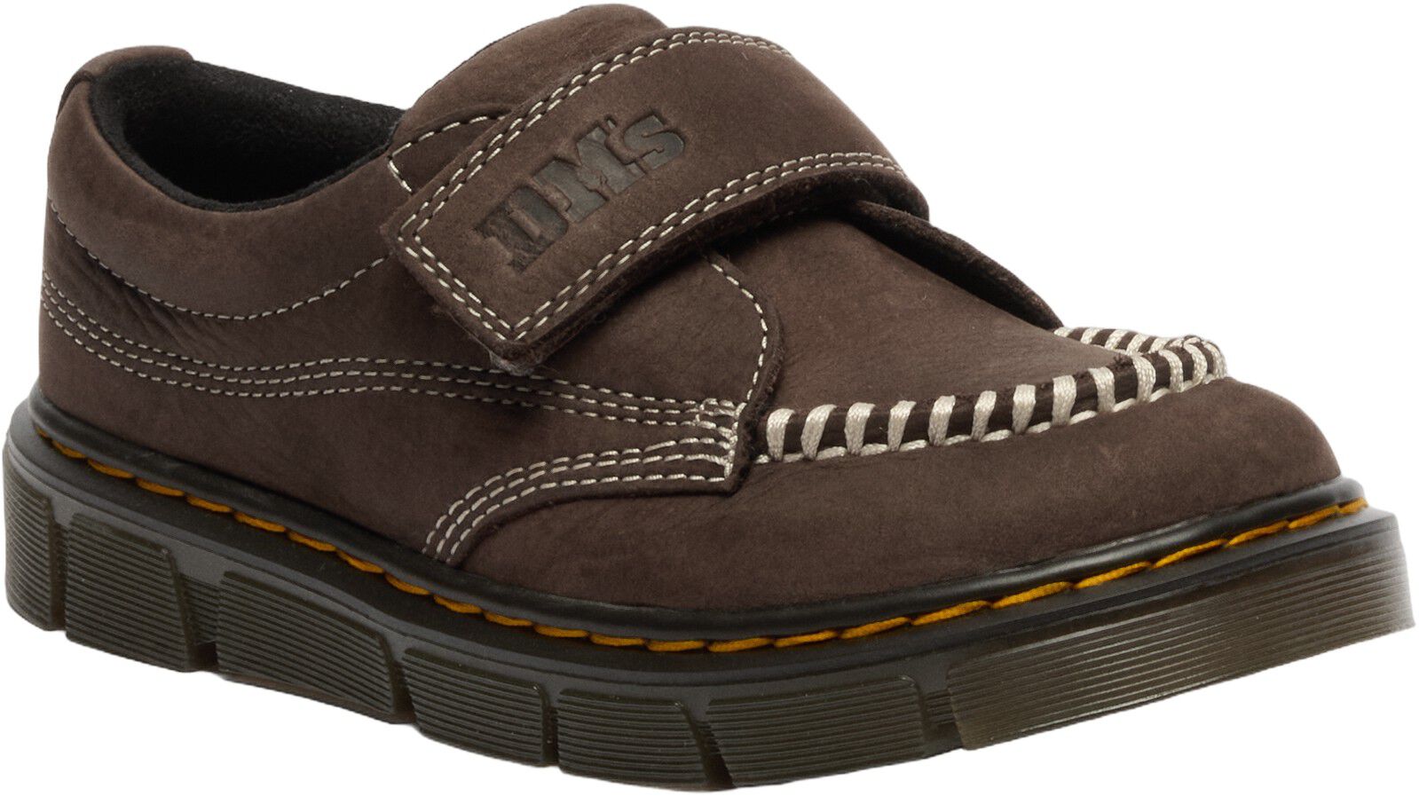 Raffe Mocc Shoe J Dark Brown Tumbled Nubuck
