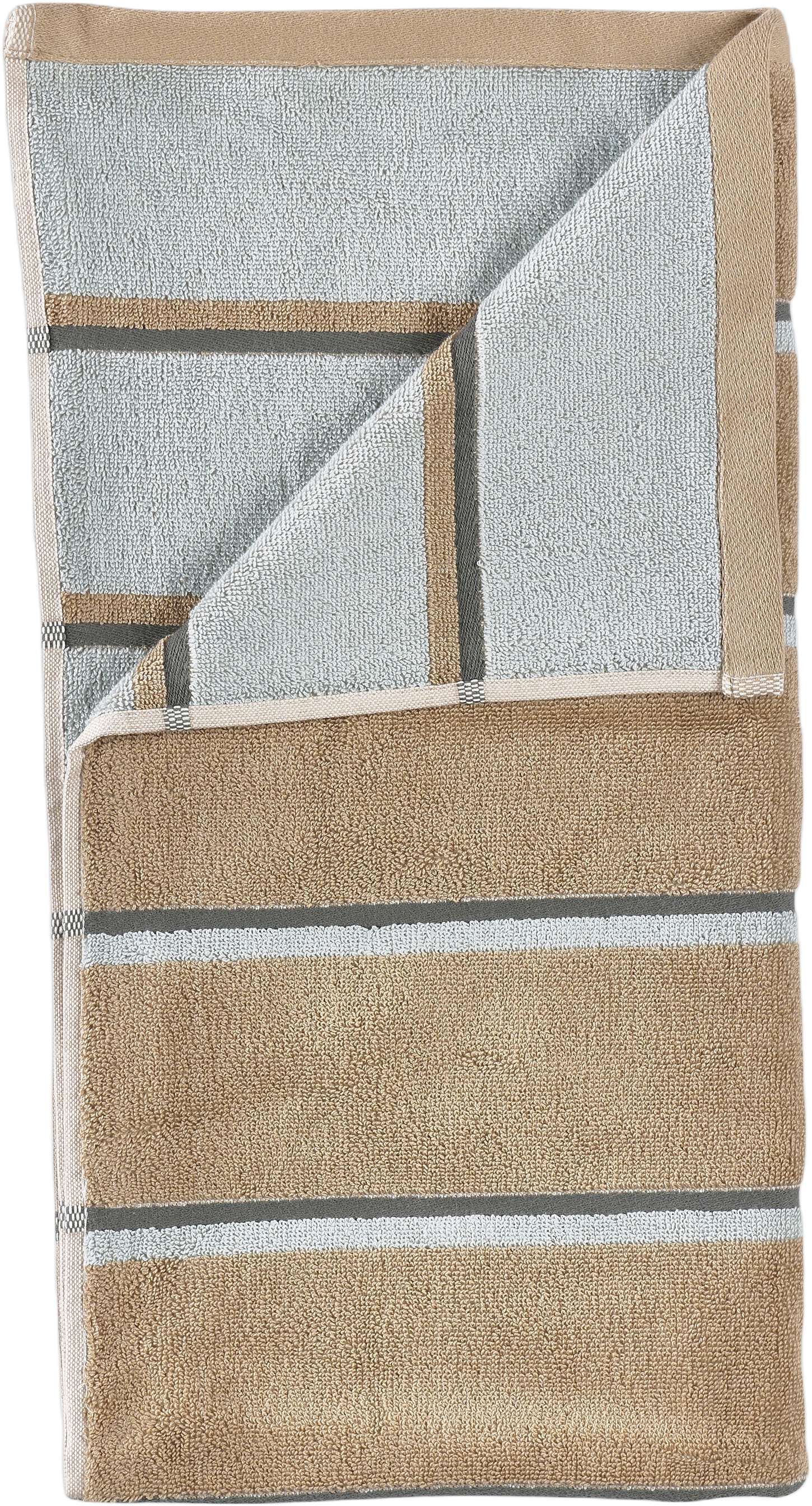 H&aring;ndkle Sauna 50x100 White/Soft Grey/Eucalyptus