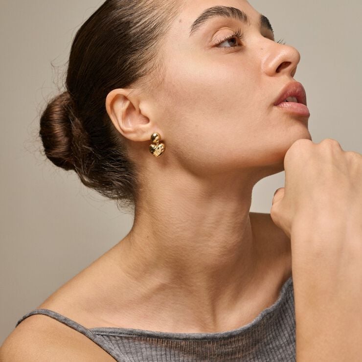 Earrings, Poma Heart