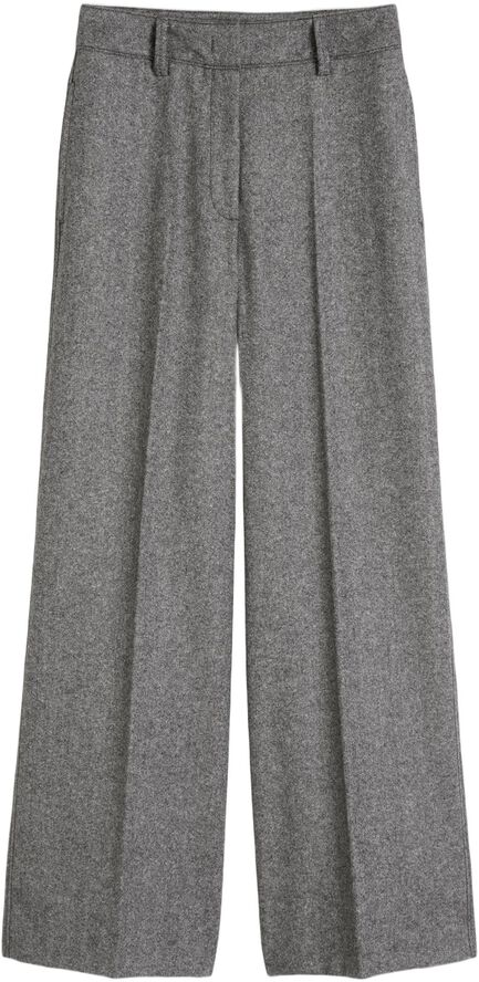 Pants, wide leg, tailored, zip fly