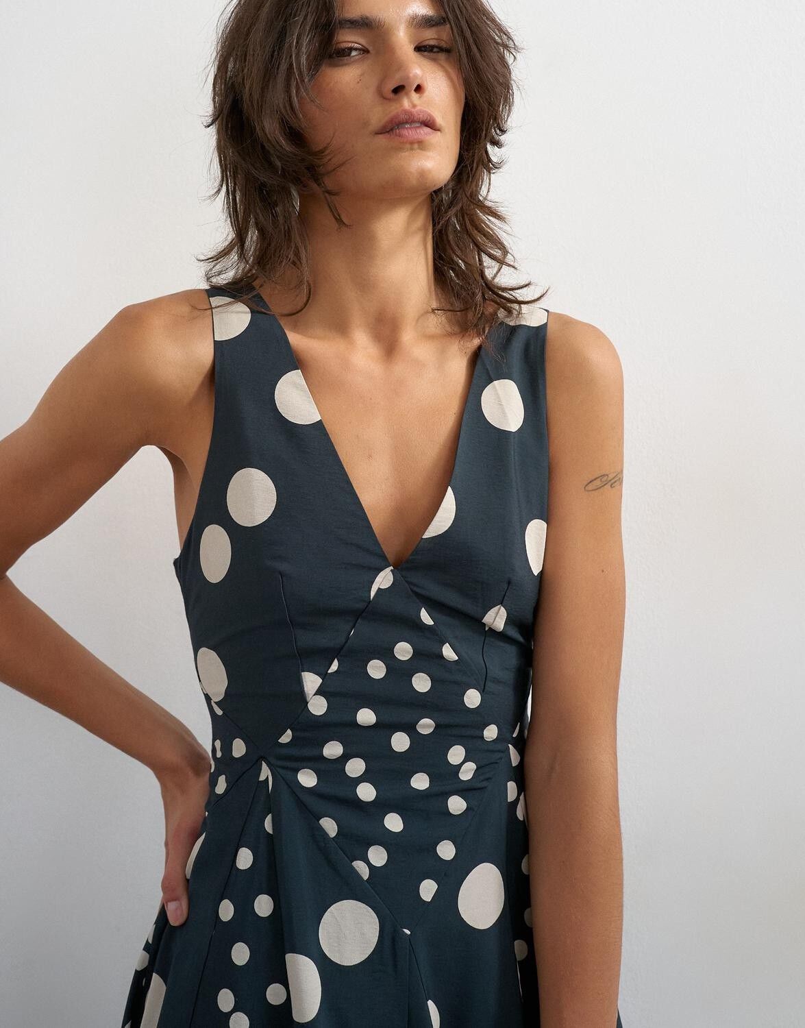 Tsinge Sl V-Neck Maxi Dress Wvn