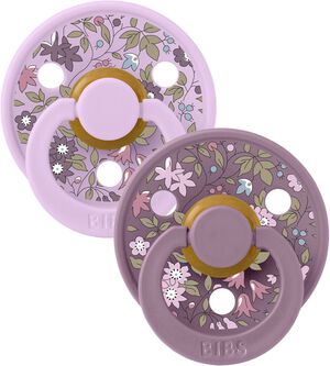 BIBS x Liberty 2 PACK Colour Chamomile Lawn Latex Size 2 Vio