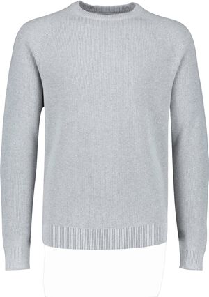 Ribbed L/S o-neck knit