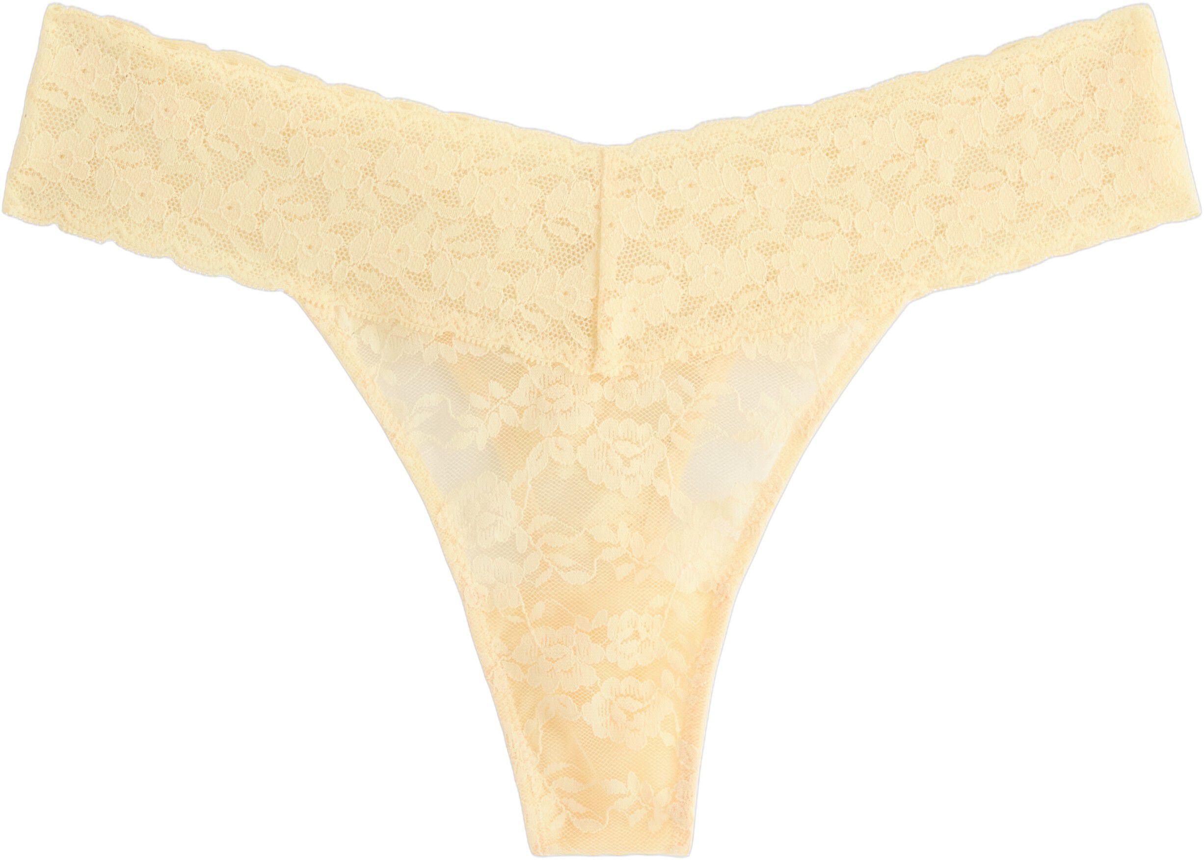 Stringtruse i myk blonde med lav mi