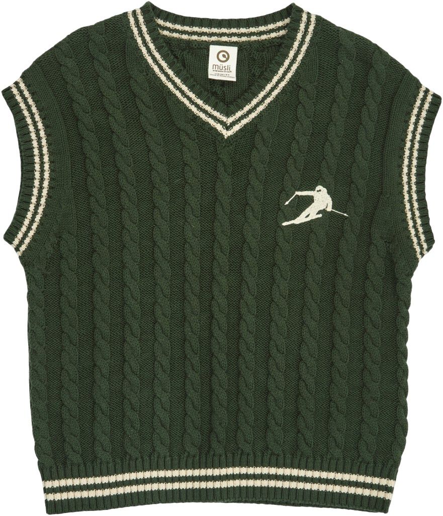 Strikket kabelvest