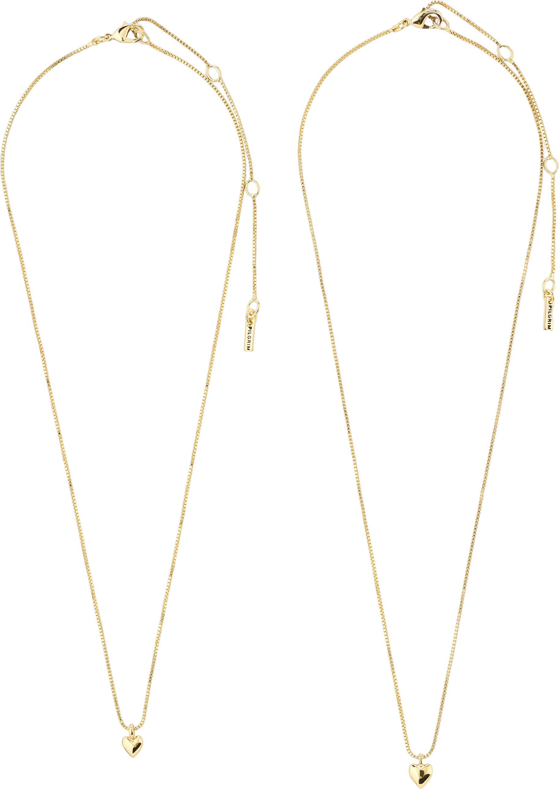 PENINA gift set, necklace & earstuds, gold-plated