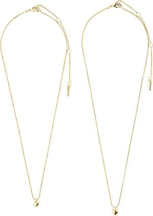 PENINA gift set, necklace & earstuds, gold-plated