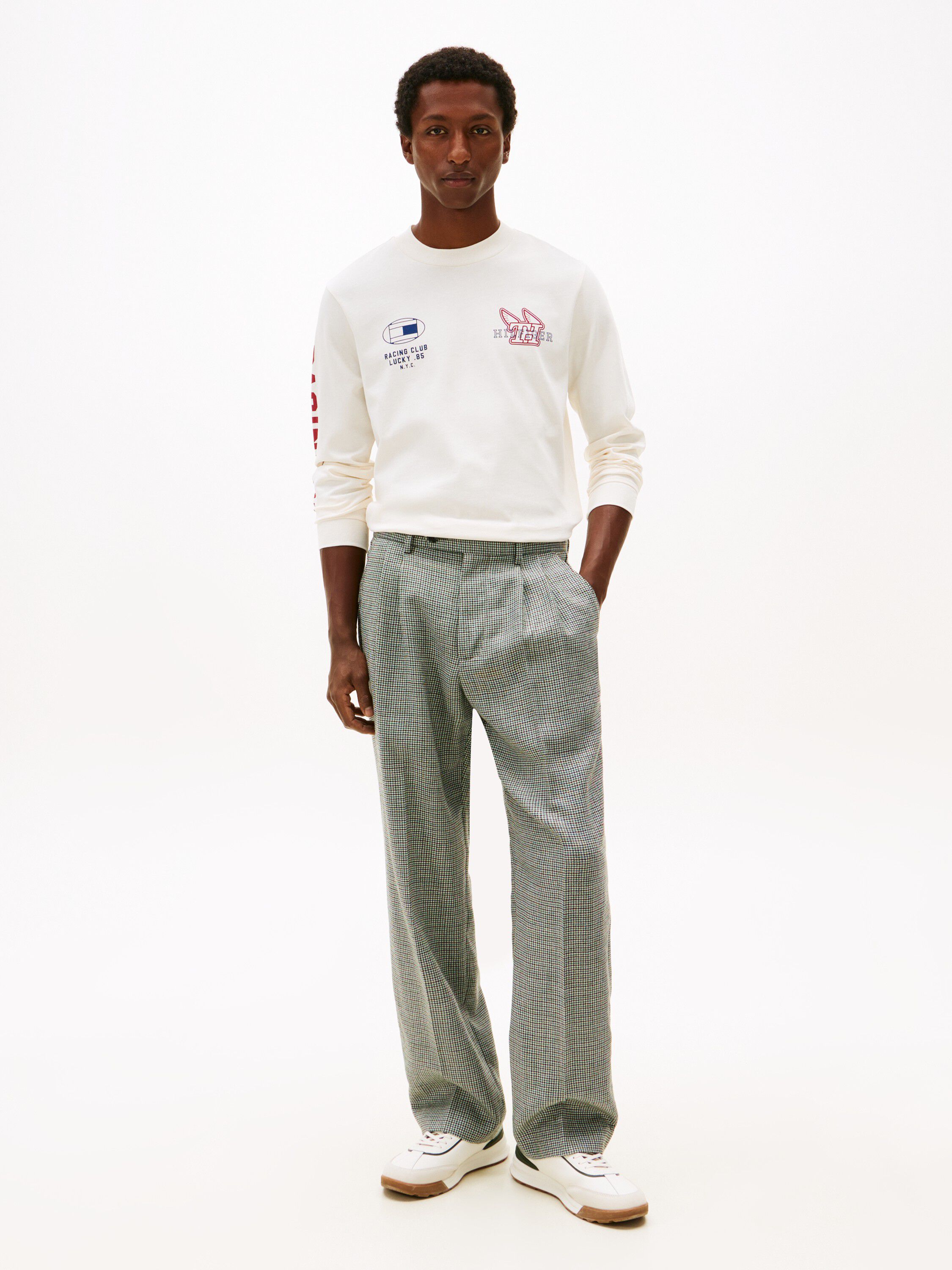 Graphic Jersey Long Sleeve T-Shirt