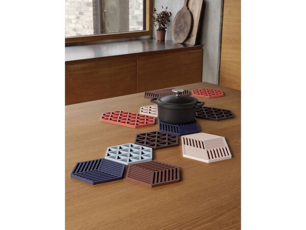 Bordskåner Hexagon Burgundy