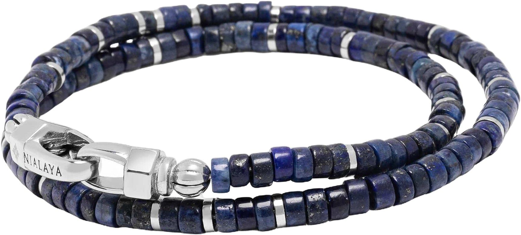 Blue Lapis Heishi Wrap Bracelet