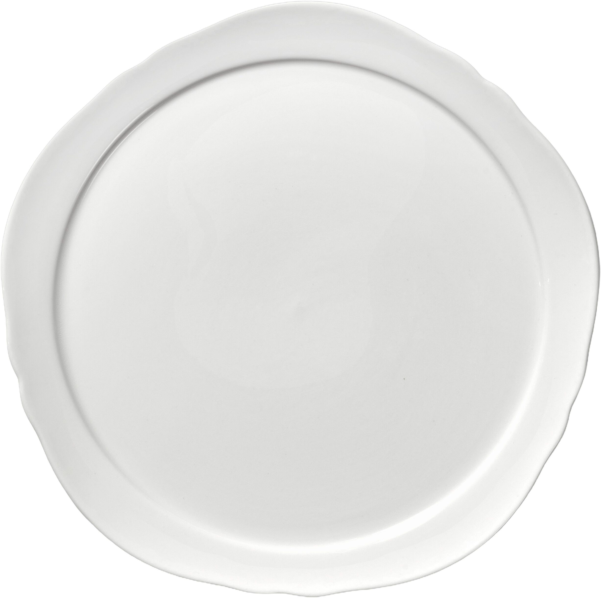 PRESENTATION PLATE WHITE SILHOUETTE