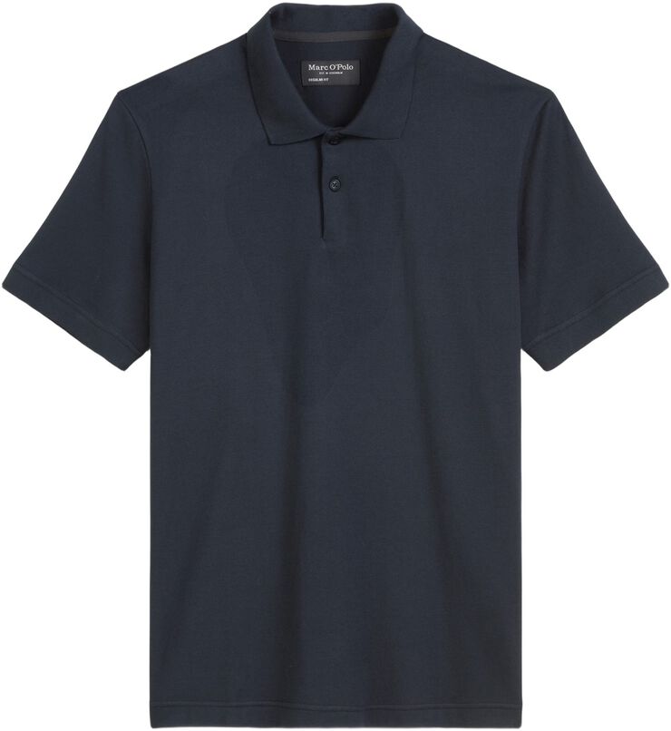 Poloshirt, short sleeve, rib detail