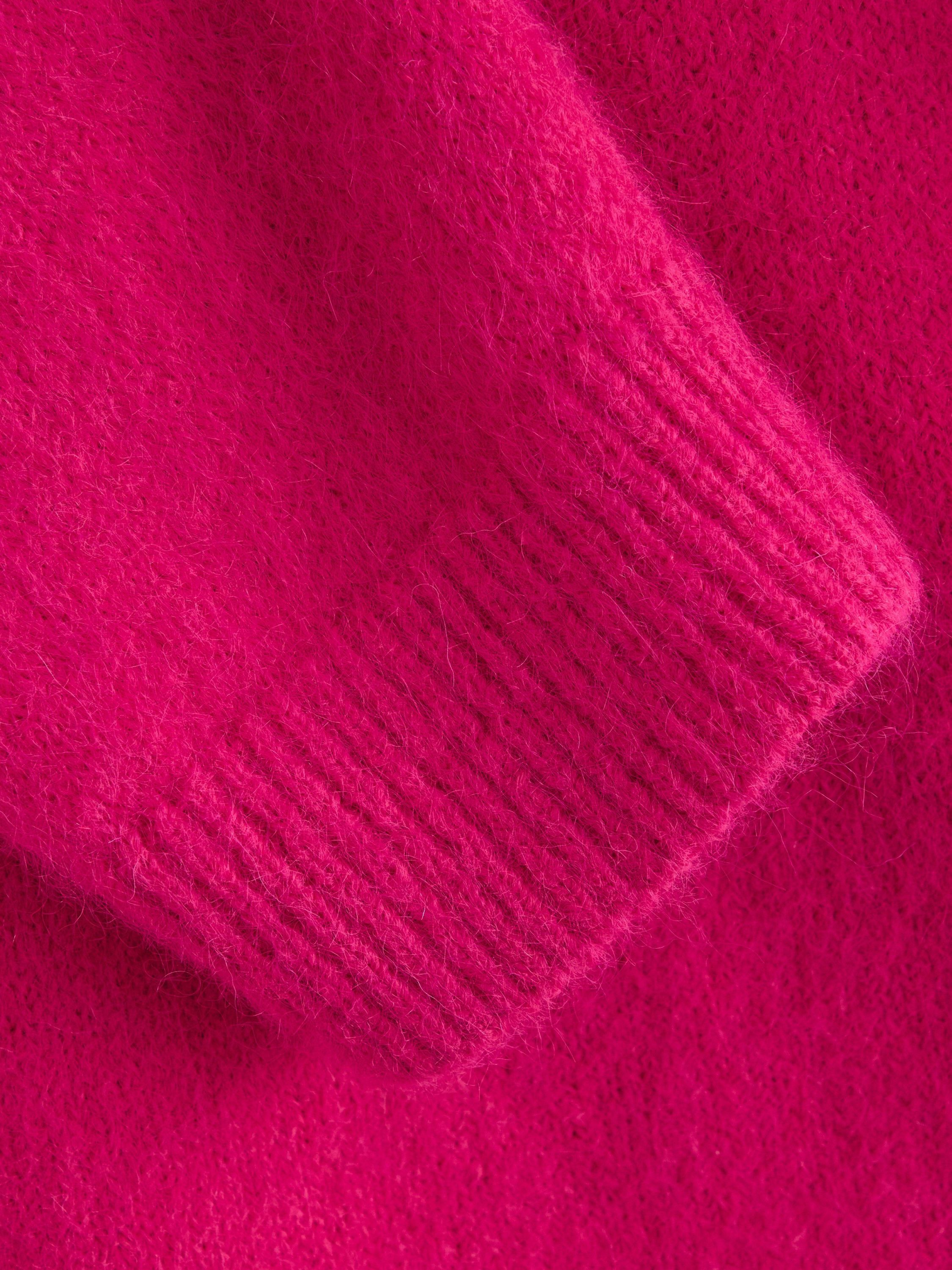 Oversize stickad tr&ouml;ja med v-ringni