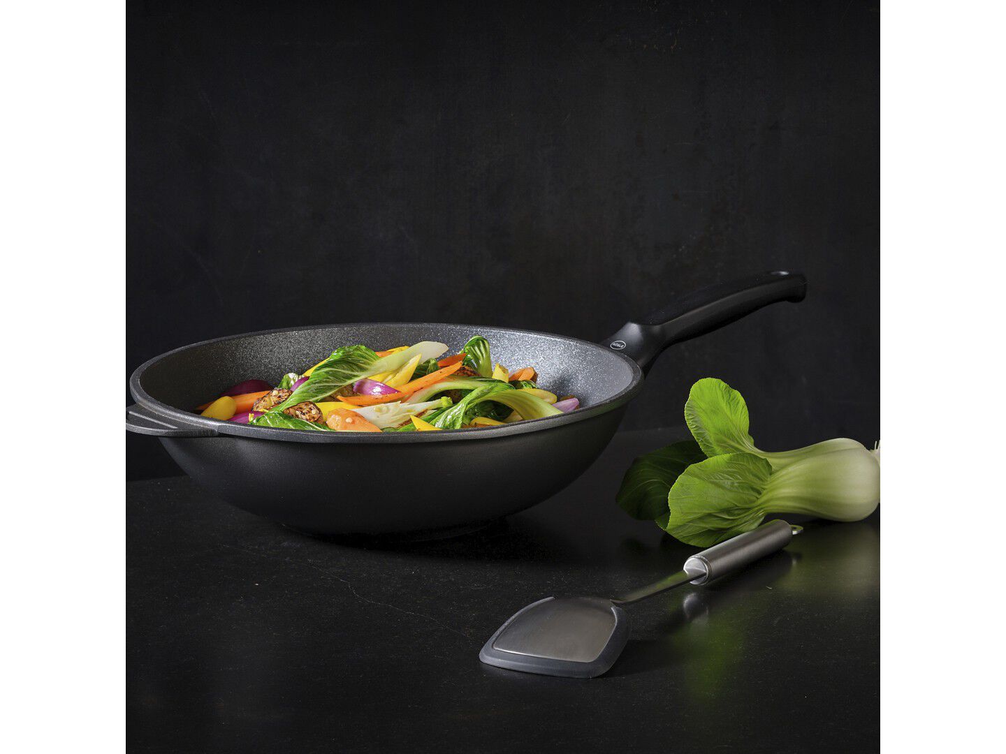 Wokskje/r&oslash;reskje 38,8 cm St&aring;l/Silikon