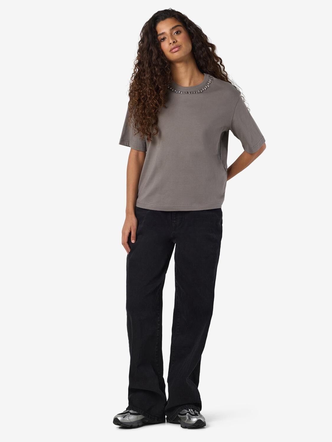 Nmbelle S/S Simili T-Shirt Jrs Fwd