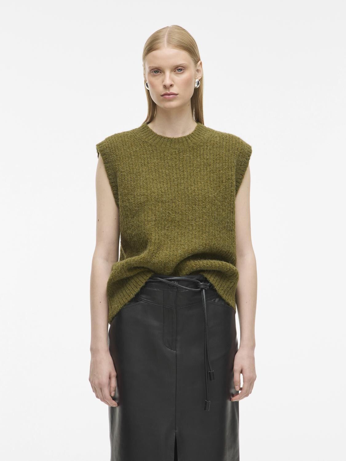 Routhelma O-Neck Knitted Vest