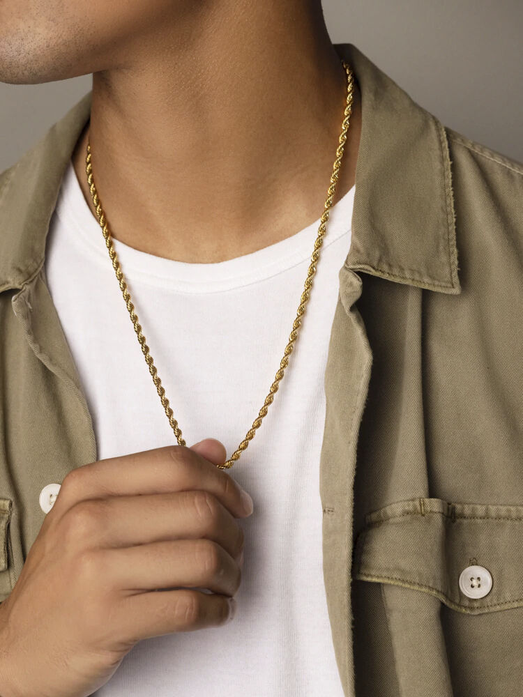 Gold Plated Rope Chain