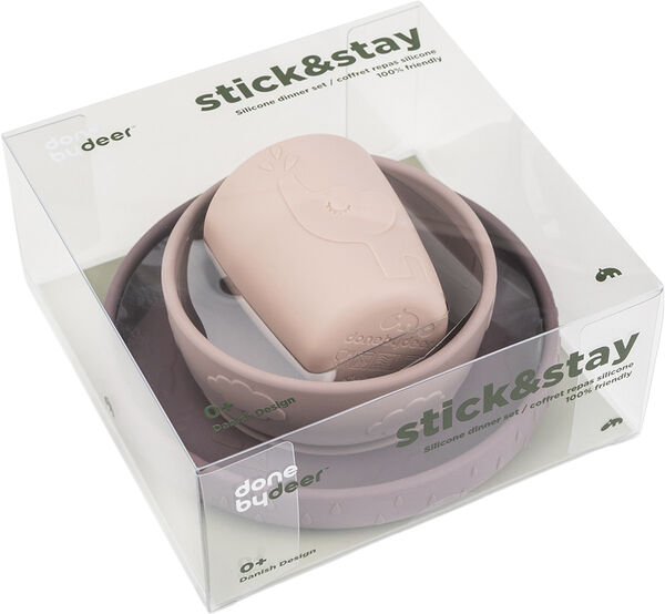 Stick&Stay spisesæt Deer friends Pudder