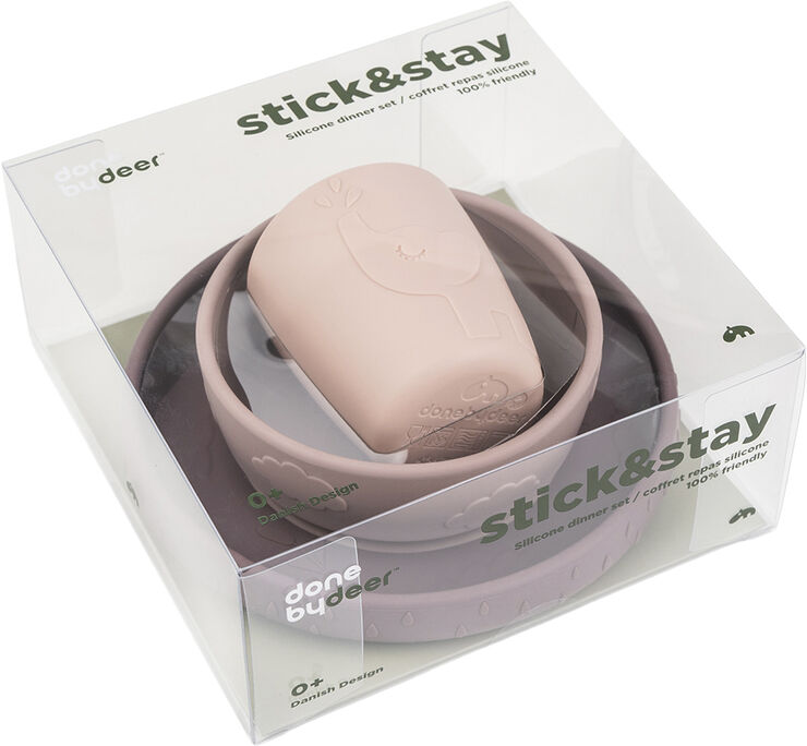 Stick&Stay spisesæt Deer friends Pudder