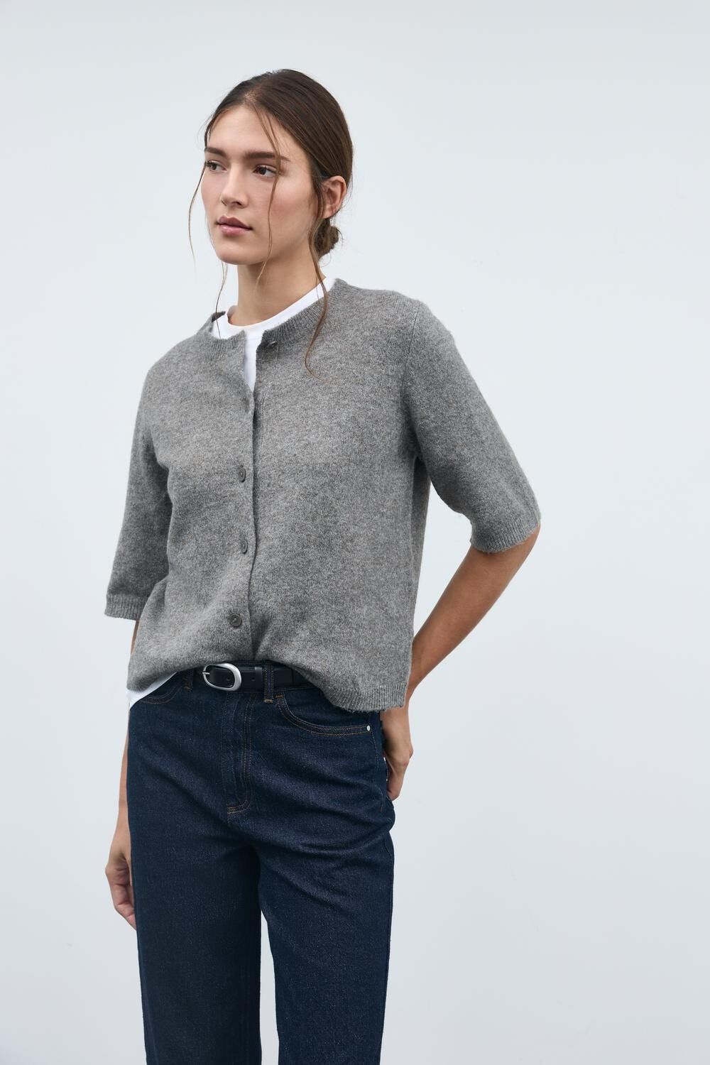 Viliga 2/4 O-Neck Knit Cardigan - Noos