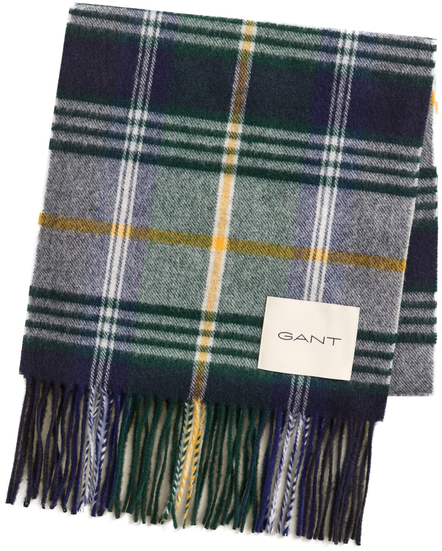 CHECKED WOOL SCARF