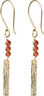 Bar Carnelian Earrings GP