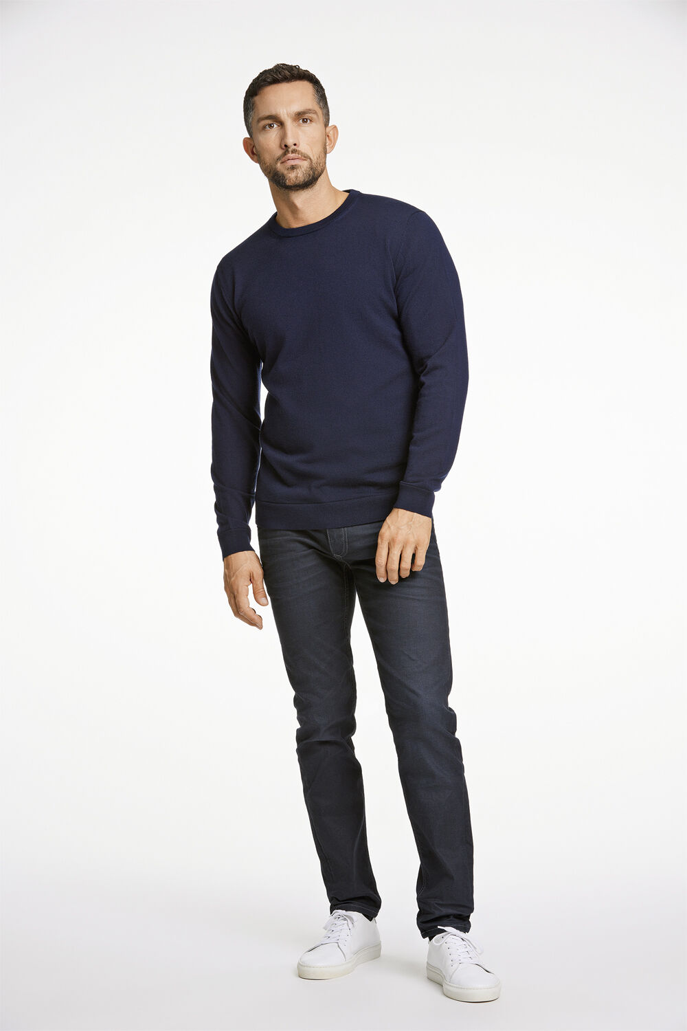 100 % merino crew neck knit
