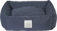 Fossflakes Dog bed Navy Pinstripe