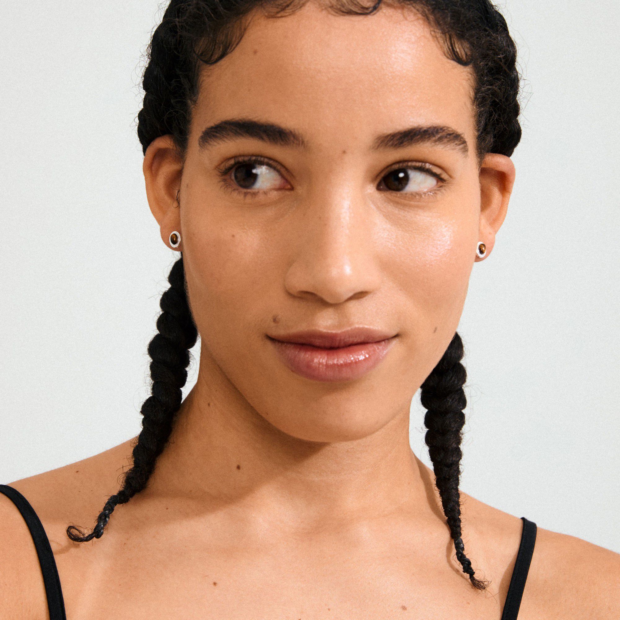 BETWEEN earrings silver-plated