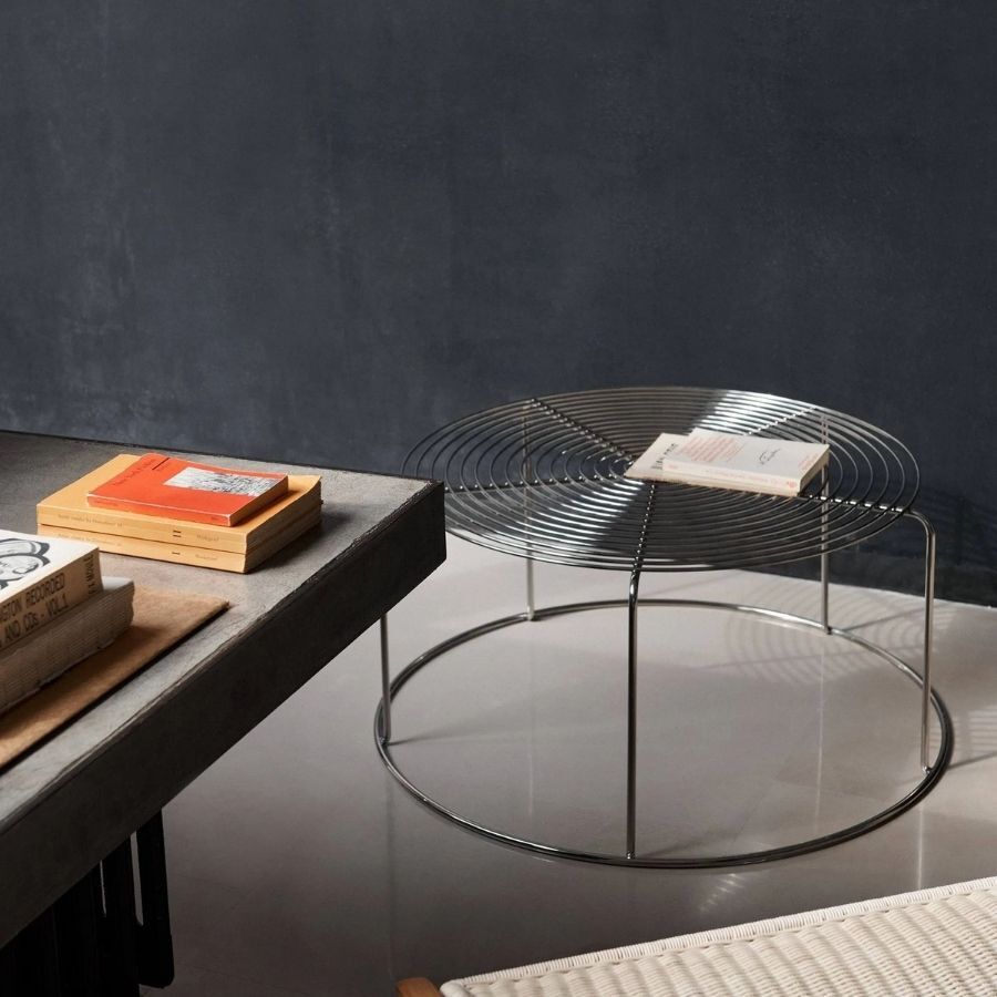 Wire Coffee Table VP17 Stainless steel