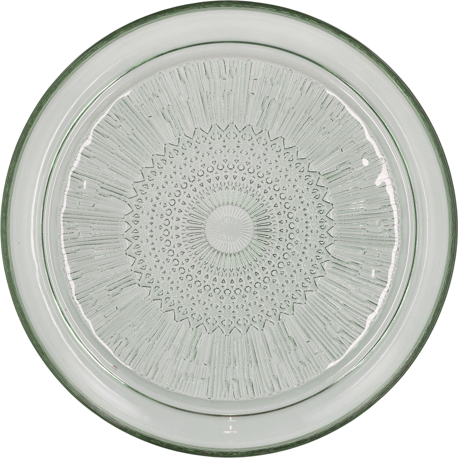 Glasstallerken Kusintha 25 cm Gr&oslash;nn