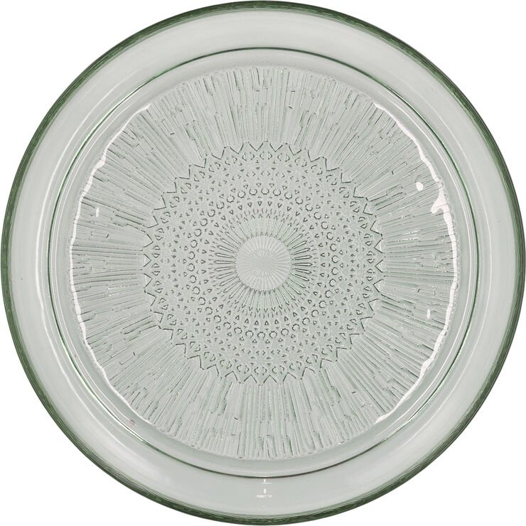 Glasstallerken Kusintha 25 cm Grønn