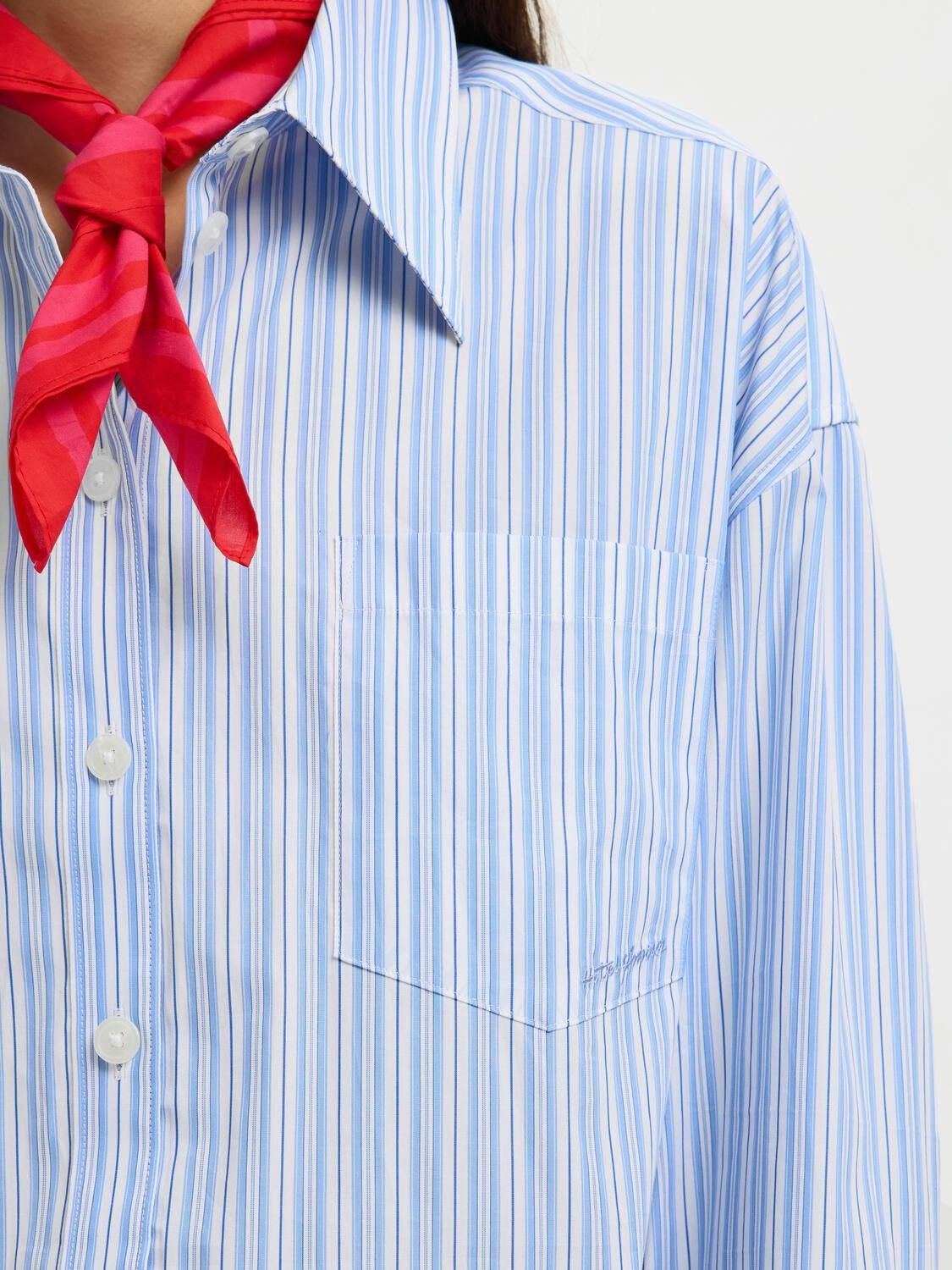 Slfhotel Amour Oversize Ls  Shirt B