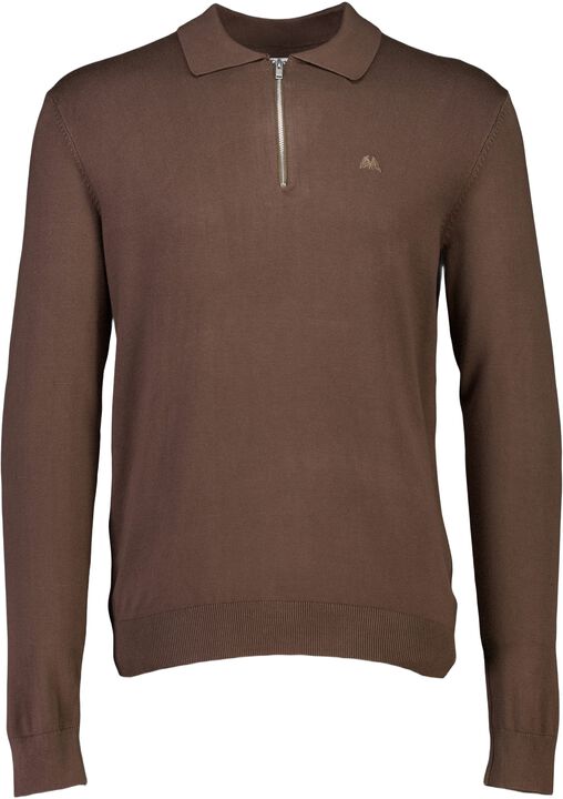 Ecovero L/S zip polo