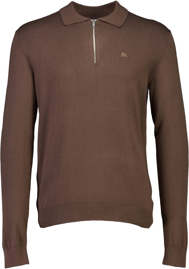 Ecovero L/S zip polo