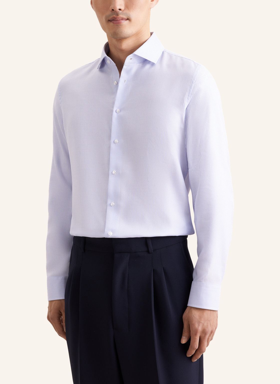 Business shirt Slim 1/1 Kent-Collar Structure
