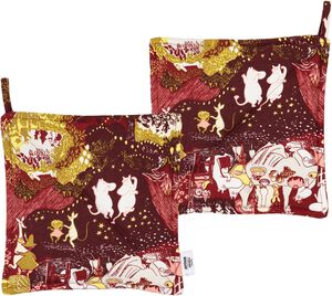 Moomin Arabia 22x22cm grydelaps&aelig;t Festlige &Oslash;jeblikke