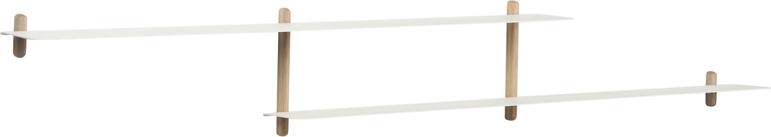 Nivo hylde H lys eg/hvid