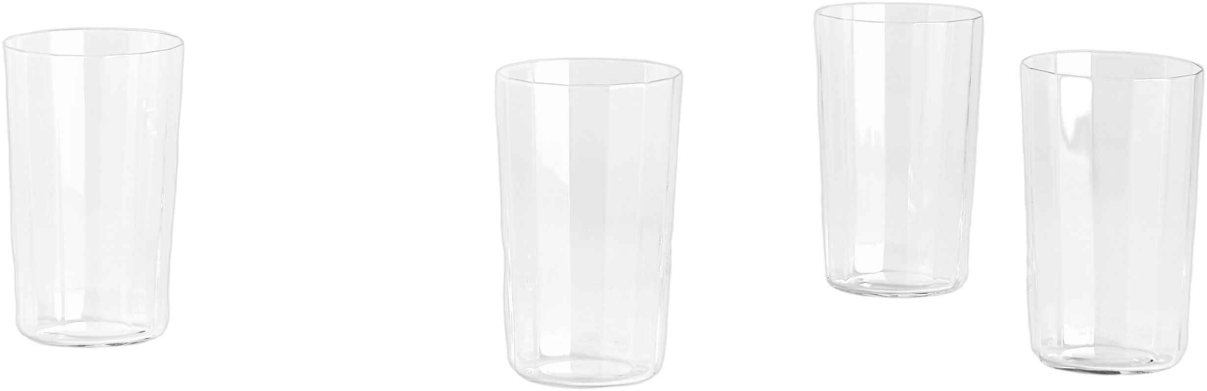 Angle Glass-Set of 4 Medium H10-Clear