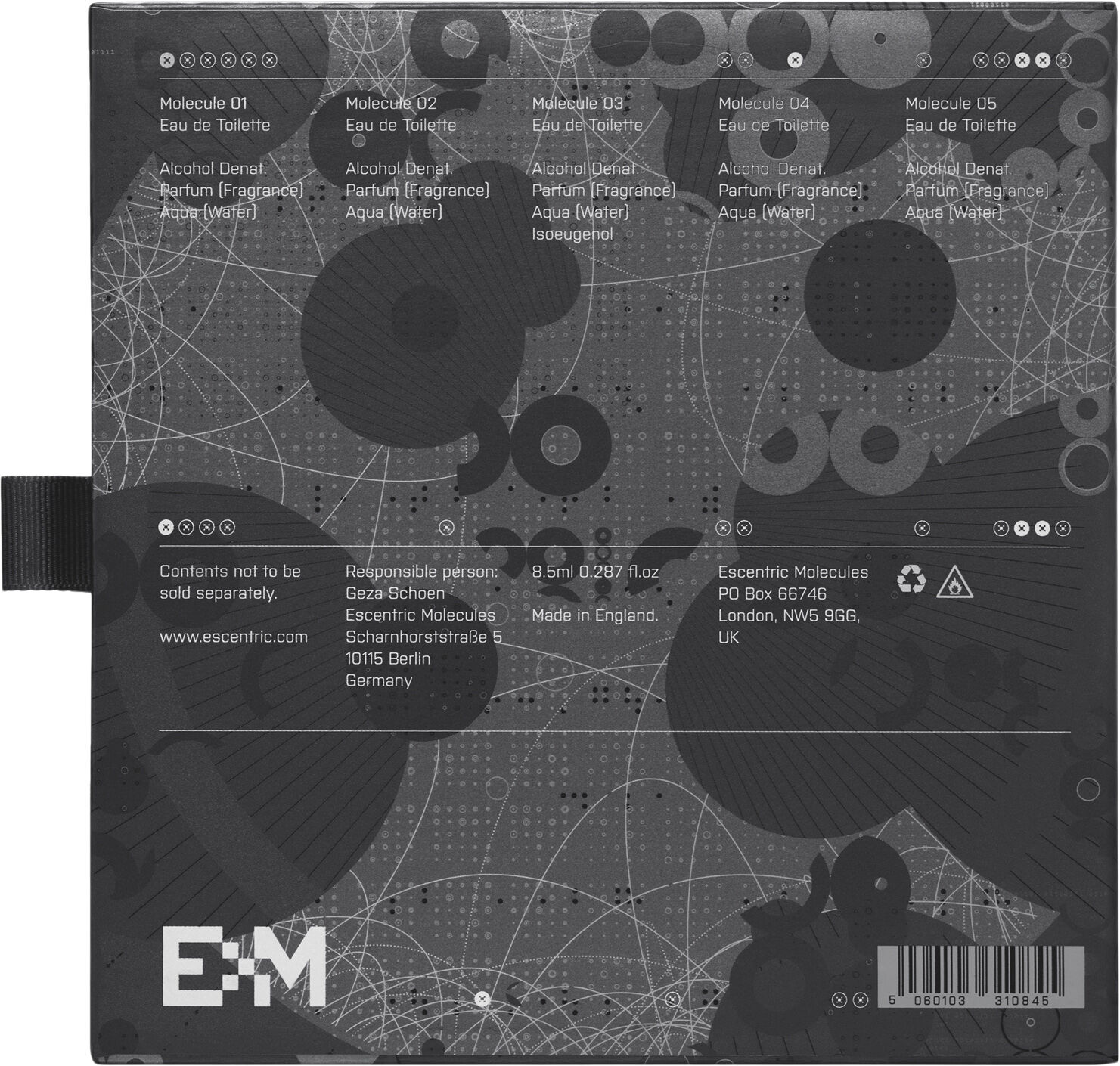 MOLECULE 01 - 05 DISCOVERY SET 8,5 ML